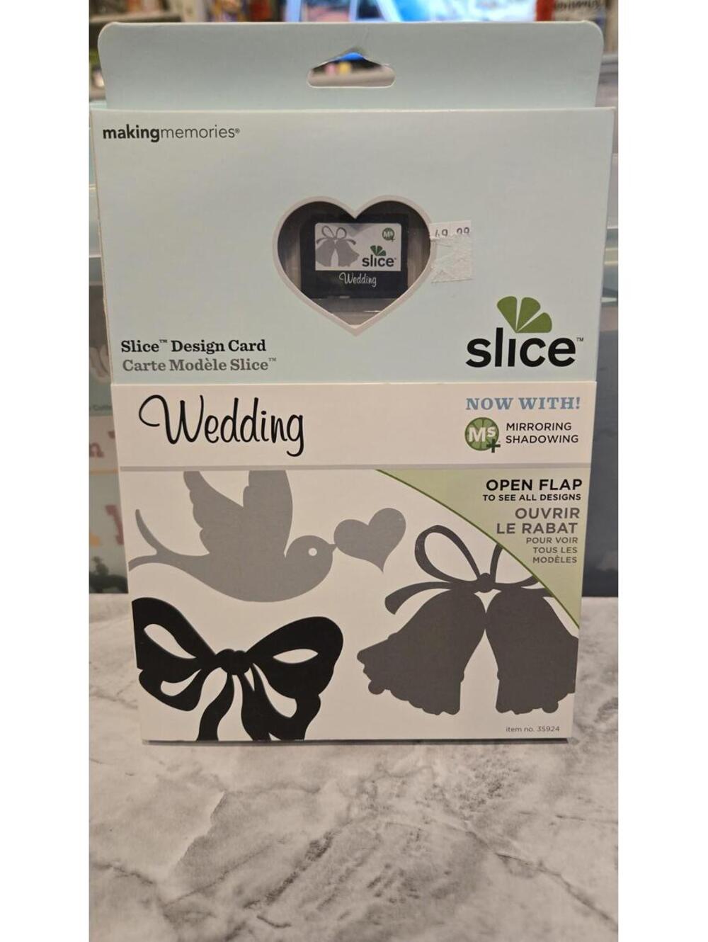 Making Memories Slice Cordless Digital Design Cutter WEDDING Cartridge New